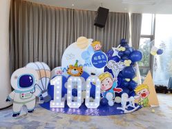 -11 Baby百日宴生日气球创意布置