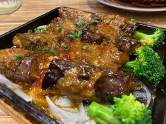 铁板烧汁茄子-粤港餐厅(禹州商业广场店)