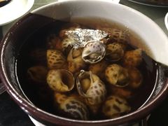 古越陈酿煮花螺-杭州西子湖四季酒店·金沙厅