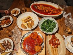 铁板虾仁茄盒-汉小城·老铫子藕汤·乡野湖北菜(江汉路吉庆街店)