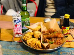 炸鸡翅一半一半-富乐满韩国正宗炸鸡韩国料理(虹泉路店)