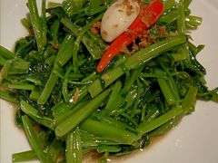 秘制虾酱炒空心菜-帕蓝·暹罗料理(大学路店)