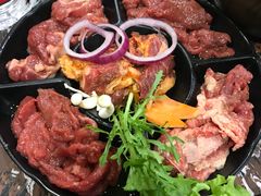 经典肥瘦拼盘-啊美丽炭火烤肉(滑翔一店)