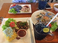 -蝶豆花蓝面条