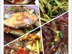 玲珑牛蛙，招牌空心菜，椒盐排条，醉虾-玲珑餐厅(陕西南路店)