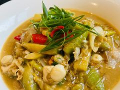 茄子烩扇贝丁-正德楼果木烤鸭·渔家菜(东港店)