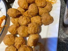 炸豆腐丸子-华盛园卷子王农家菜水库鱼