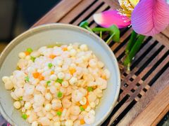 水乡鸡头米炒虾仁-重庆万豪中餐厅·Man Ho