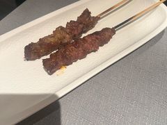 烤牛肉串-左庭右院鲜牛肉火锅黑金店(陆家嘴中心店)