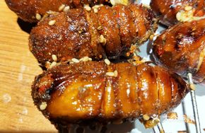 Stir-Fried Silkworm Pupae