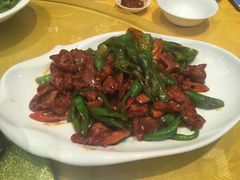 尖椒炒羊肉-蔡阿水羊肉店