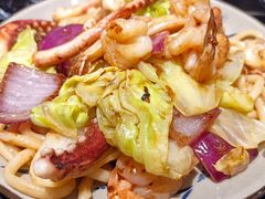 海鲜炒面-大成铁板烧•板前(复古餐厅石老人店)