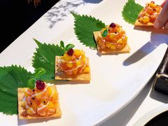 千层酥配芒果三文鱼-梧桐Plus·创意京·川料理(万象城店)