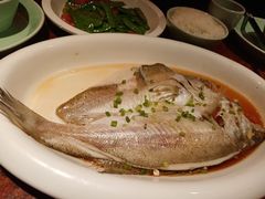 葱椒鲈鱼-绿茶餐厅(蓝色港湾店)