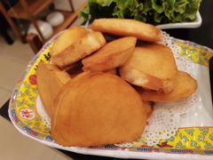 炸馒头片带臭豆腐-芦月轩羊蝎子(北蜂窝店)