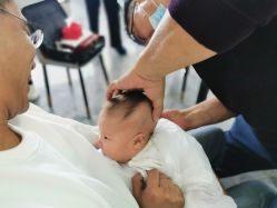 -凤鸣笔庄婴儿满月理发胎毛笔制作