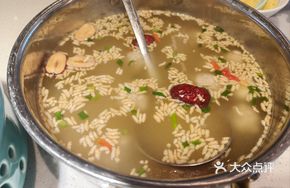 Stir-fried Rice Meatball Soup