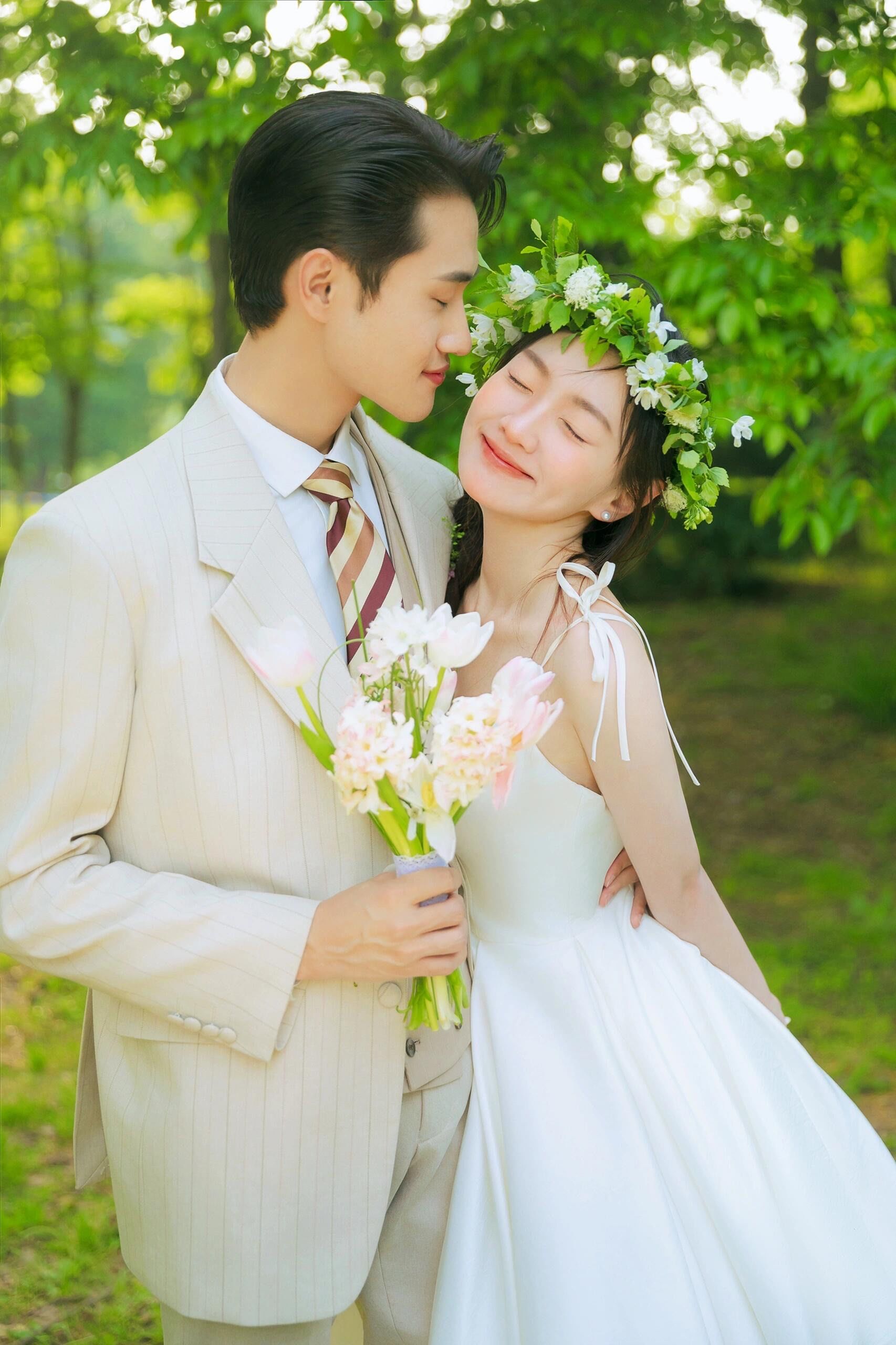 森系小清新婚纱照,美炸啦