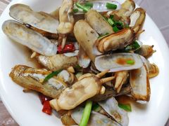 姜葱爆炒蛏子-阿杰臻选海鲜饭店(普陀山店)