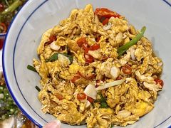 香醋炒土鸡蛋-荆九爷爆炒桥头三嫩(夫子庙店)