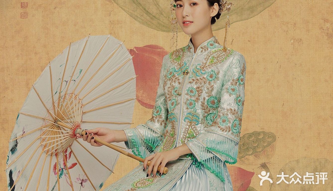 只有拍了工笔画婚纱照,才知道自己能有多美🌼