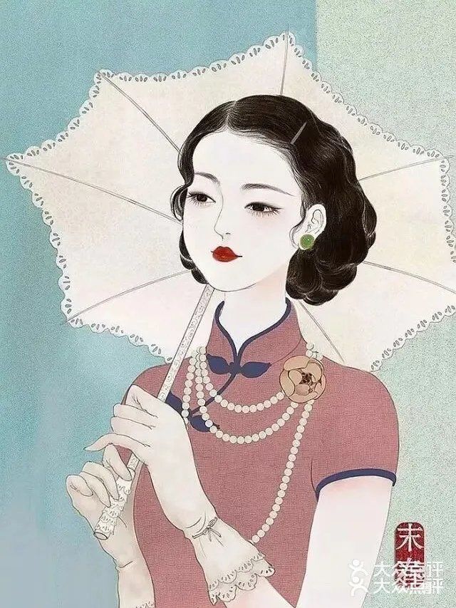 插画里的民国风！