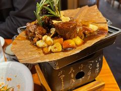 蒜香鹅肝牛肉蒲叶烧-有喜屋·烧鸟·居酒屋(周浦万达店)
