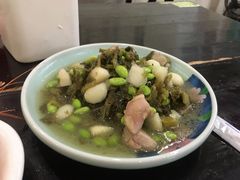 咸菜毛豆炒菱角-绍兴名菜馆(可乐路店)