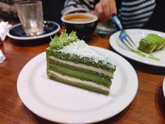 日本柚子酱佐抹茶白巧克力蛋糕-black rainbow coffee