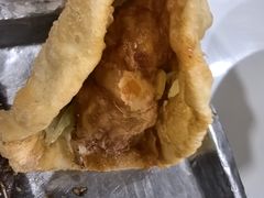 -小红车炸蛋葱油饼
