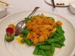 鲜贝炒甜豆-上海1号私藏菜(静安店)