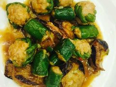 青椒嵌肉烧茄子-莞香楼·正宗东莞菜(东升店)