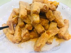 鸭蛋黄焗南瓜-普天和酒楼·新津菜·烤鸭(天津之眼店)