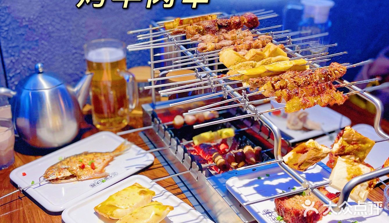 魔都蒙古烧串探店记1⃣️｜用餐不忘提供保养服务～厉害了