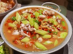 仔姜泡椒牛蛙-喜乐川菜