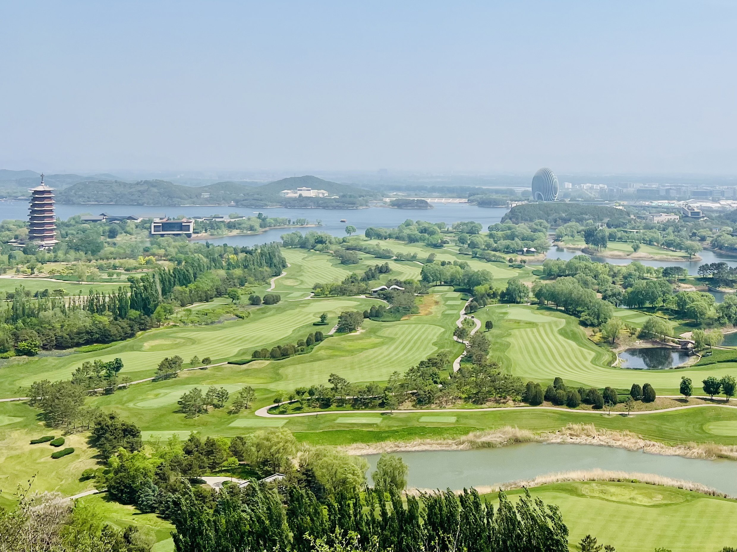 雁栖湖西山步道图片