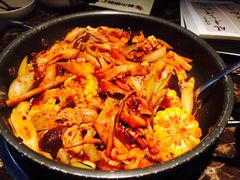 什锦菌菇锅-猪啊牛呀羊啊铜盘烤肉(正大广场店)