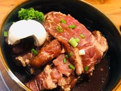 秘制牛小排-草家酱蟹炭火烤肉店(珲春南路一店)