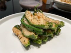白玉虾滑酿秋葵-半勺·新徽菜(银泰城店)