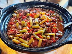 酸豆角鸽杂煲-小金鬼·煎饺·鸽子汤