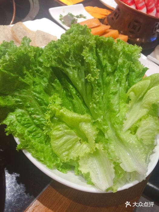 京涮铜锅涮肉(马连道店)大叶生菜图片 - 第1张