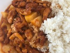 菠萝咕佬肉盖浇-复旦大学江湾校区食堂