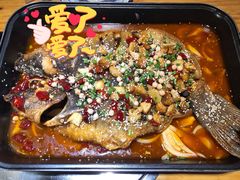 烤盘清江鱼微辣-小小河边鱼(天润城店)