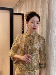 -懿沉香中式嫁衣礼服秀禾服龙凤褂马来褂旗袍总店