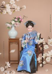 -后宫·古装汉服京剧儿童亲子全家福摄影