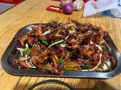 炒鸡架-勃利地摊·勃立小串烧烤