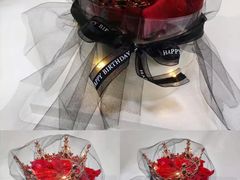 小黑裙红玫瑰生日庆祝蛋糕-艾加柒克蛋糕茶歇甜品台(春熙路店)