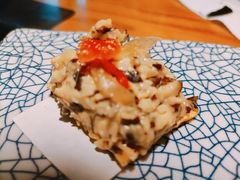 脆三文鱼皮蘑菇-渡鲑亭(东二环泰禾广场店)