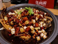 宫保鸡丁烤鱼（清江鱼/斤）-锦尚阁烤鱼•天津菜(宣武门胡同店)