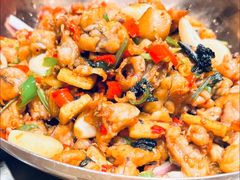 紫苏爆牛蛙-串盟烧烤大排档·长沙美食地标(星沙店)